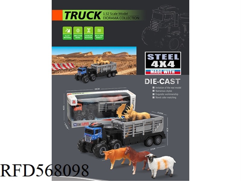 FOUR-WHEEL DRIVE INERTIAL ALLOY FARM TRANSPORTER