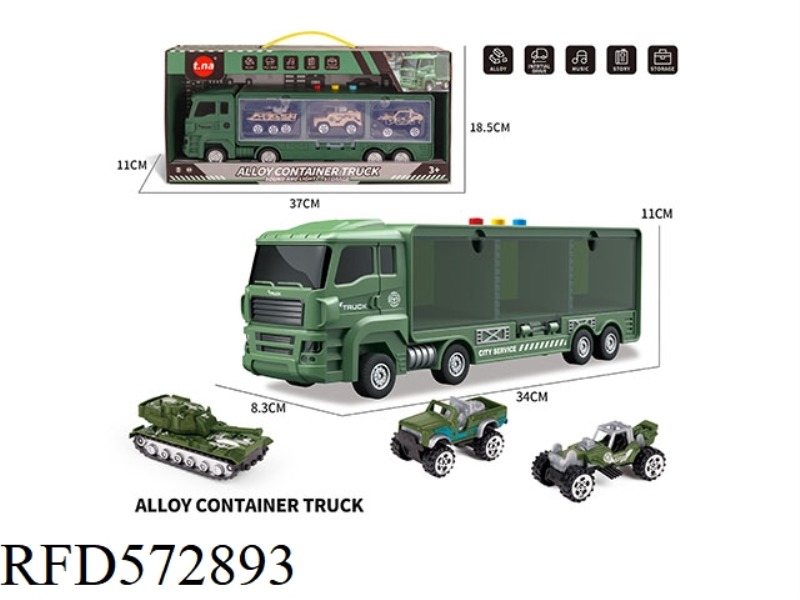 ACOUSTO-OPTIC TAXI CONTAINER TRUCK WITH 3 ALLOY TAXI