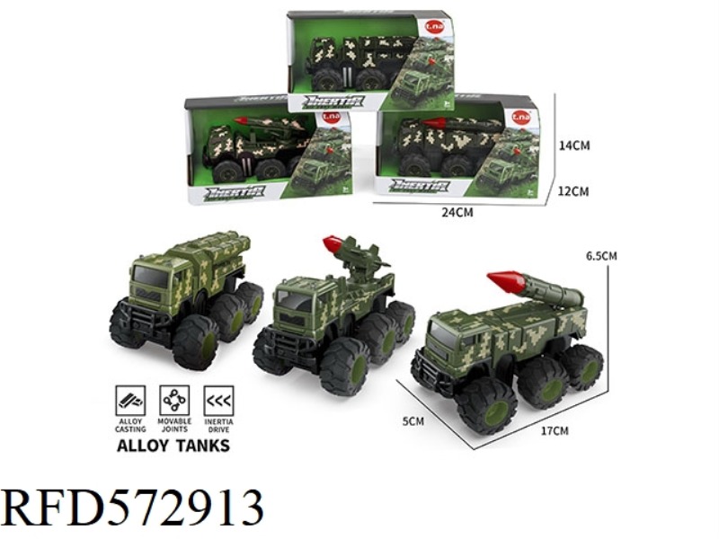 1:55 ALLOY MILITARY INERTIAL VEHICLE