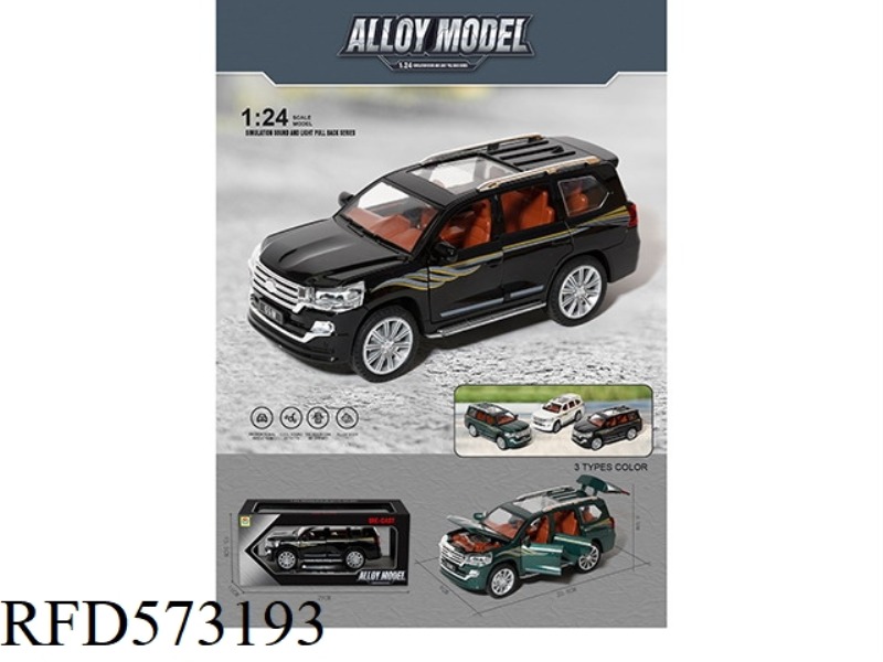 1:24 ALLOY PULL-BACK CAR MODEL COOL ROAD ZE, WITH LIGHTING AND MUSIC.