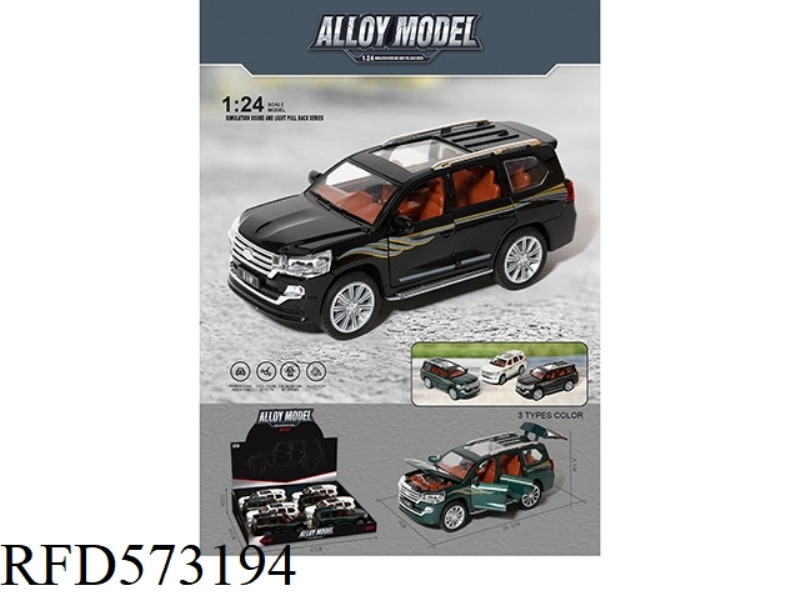 1:24 ALLOY PULL-BACK CAR MODEL COOL ROAD ZE WITH LIGHTING MUSIC 8PCS