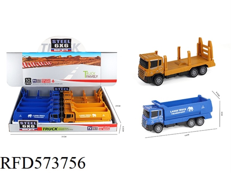 SIMULATION INERTIAL ALLOY TRANSPORT VEHICLE 10PCS