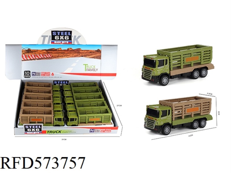 SIMULATION INERTIAL ALLOY TRANSPORT VEHICLE 10PCS