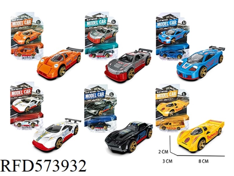 1:64 RACING B SLIDING ALLOY CAR