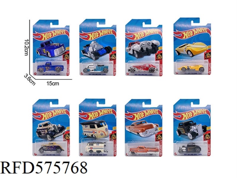 8 ALLOY CLASSIC CAR PIECES (INFRINGING HOT WHEELS)