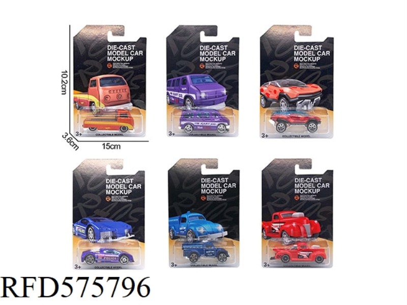 1:64 ALLOY CAR 6 PIECES