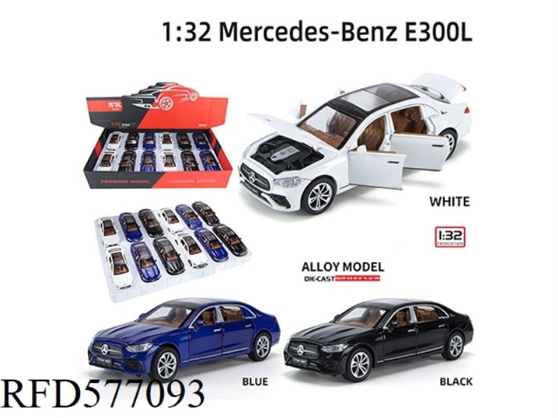 1:32 MERCEDES-BENZ E300L 12 PCS/DISPLAY BOX