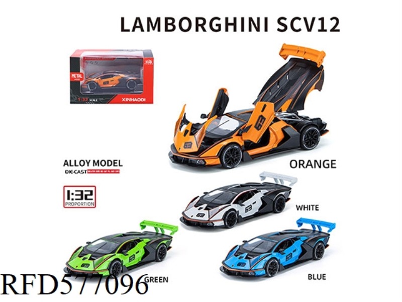 1:32 LAMBORGHINI SCV12 BLISTER BOX (INCLUDING BASE DISPLAY STAND)