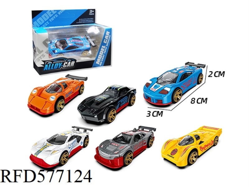 1:64 RACING B SLIDING ALLOY CAR
