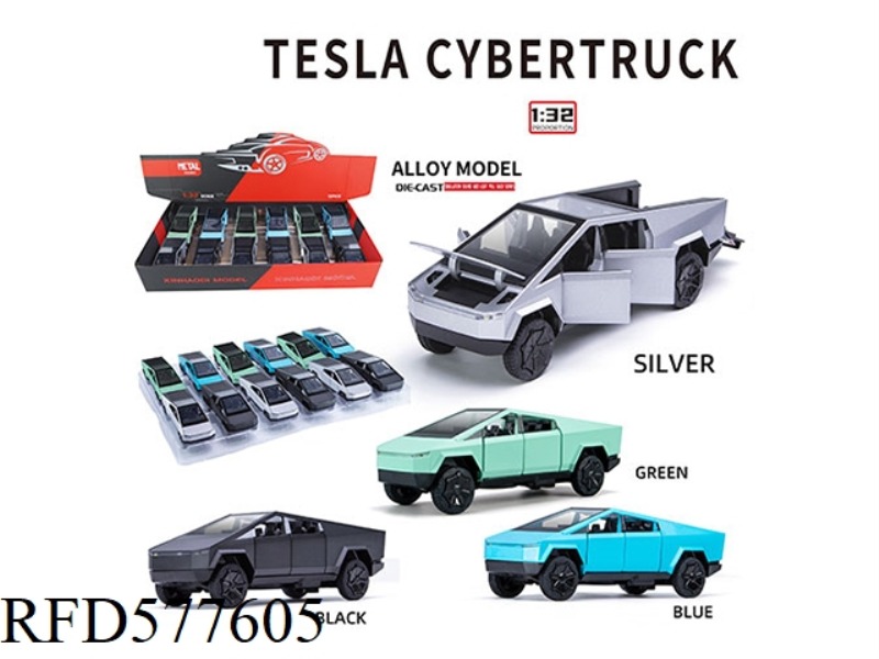 1:32 TESLA PICKUP 12 PCS/DISPLAY BOX