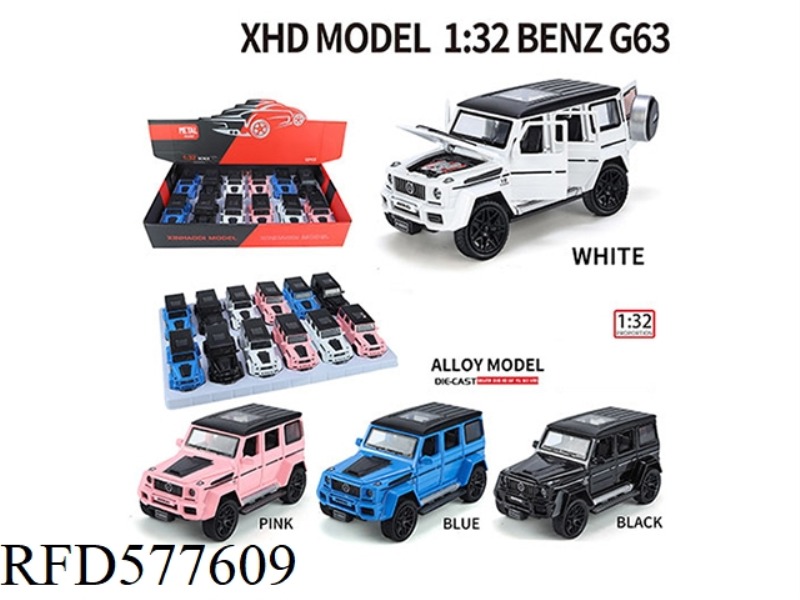 1:32 MERCEDES-BENZ G63 12 PCS/DISPLAY BOX