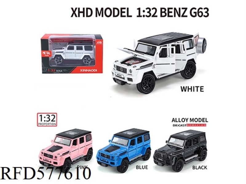 1:32 MERCEDES-BENZ G63 BLISTER BOX (INCLUDING BASE DISPLAY STAND)