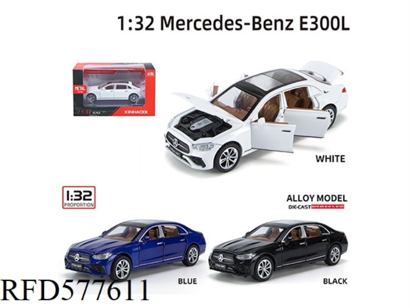 1:32 MERCEDES-BENZ E300L BLISTER BOX (INCLUDING BASE DISPLAY STAND)