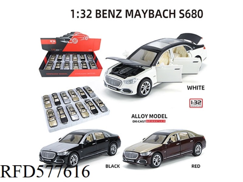 1:32 MERCEDES MAYBACH S680 12 PCS/DISPLAY BOX