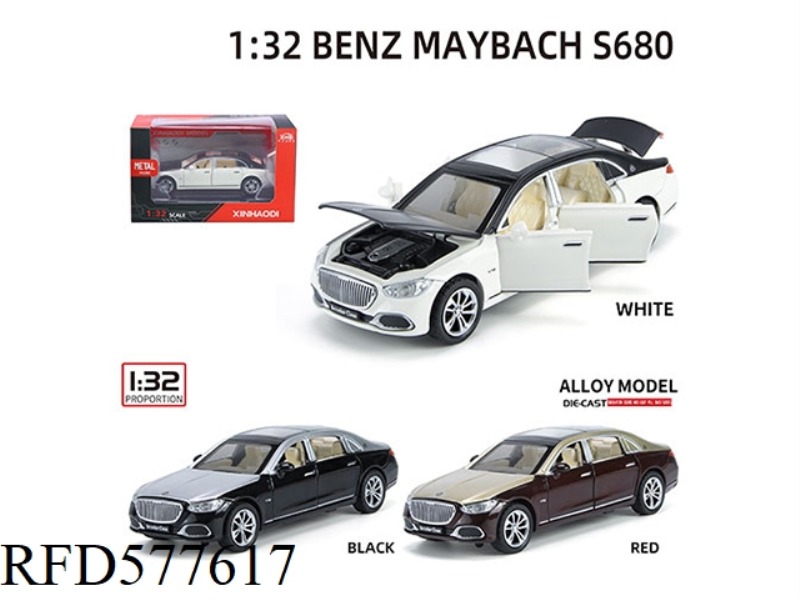 1:32 MERCEDES MAYBACH S680 BLISTER BOX (INCLUDING BASE DISPLAY STAND)