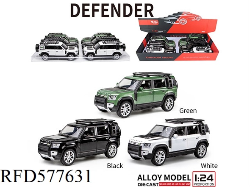 1:24 LAND ROVER DEFENDER 110 6 PCS/DISPLAY BOX