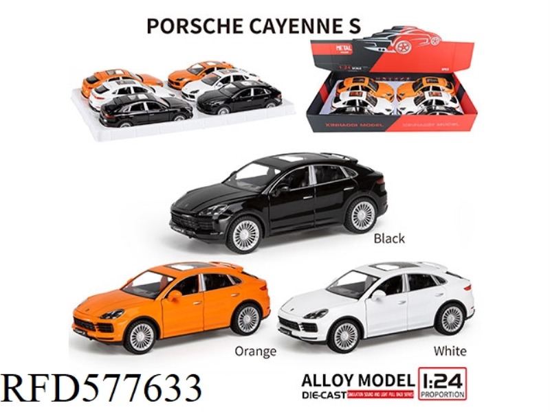 1:24 PORSCHE CAYENNE 6 PCS/DISPLAY BOX