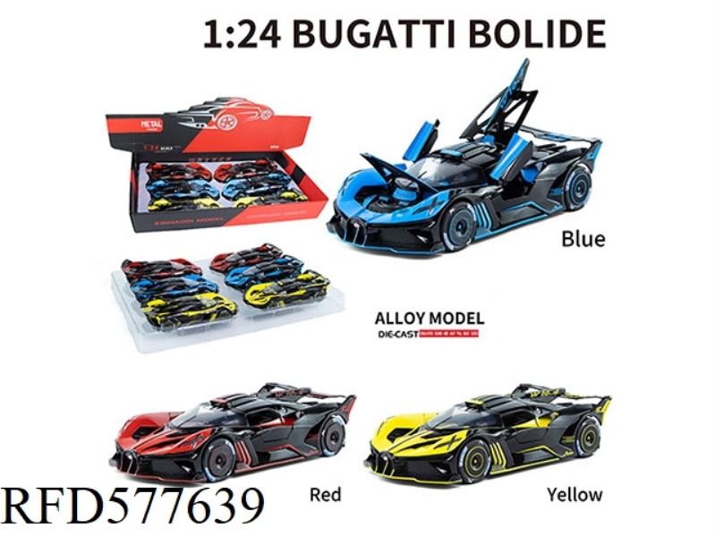 1:24 BUGATTI BOLODE 6 PIECES/DISPLAY BOX
