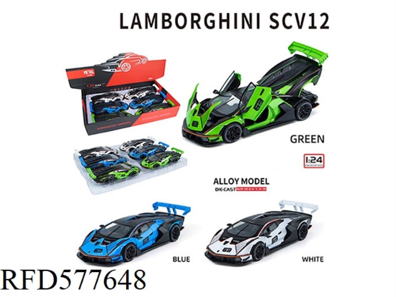 1:24 LAMBORGHINI SCV12 6 PCS/DISPLAY BOX