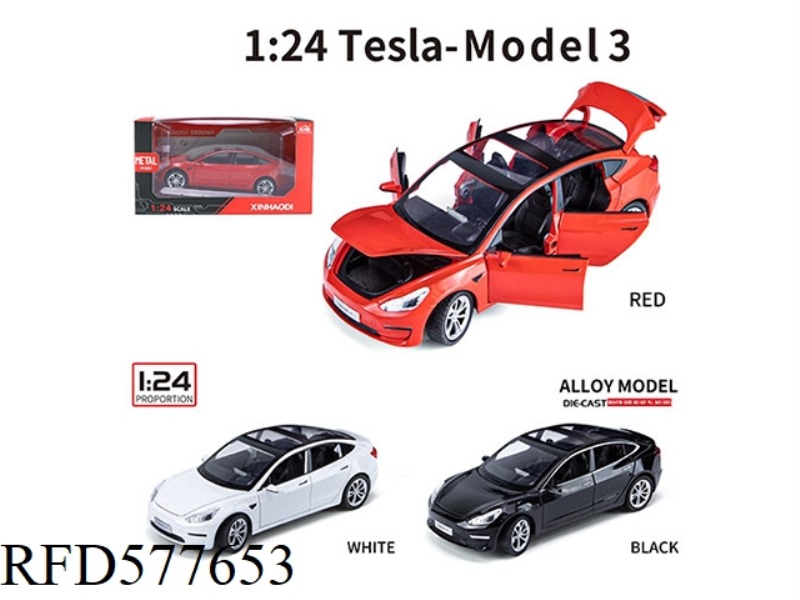 1:24 TESLA MODEL 3 (REGULAR VERSION) WINDOW BOX
