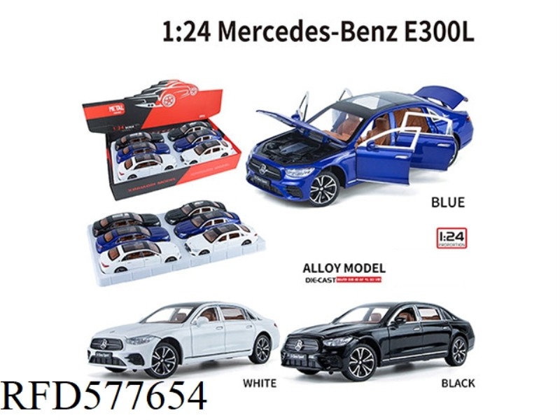1:24 MERCEDES-BENZ E300L 6 PCS/DISPLAY BOX