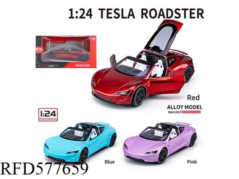 1:24 CONVERTIBLE TESLA ROADSTER WINDOW BOX