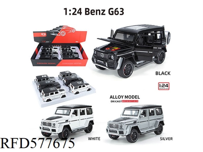 1:24 MERCEDES-BENZ G63 6 PCS/DISPLAY BOX