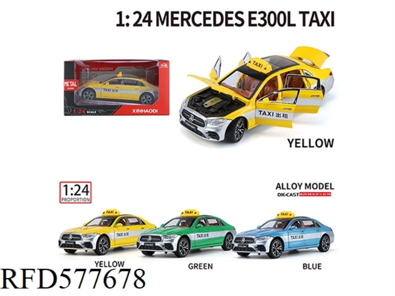 1:24 MERCEDES E300L (TAXI) WINDOW OPENING BOX