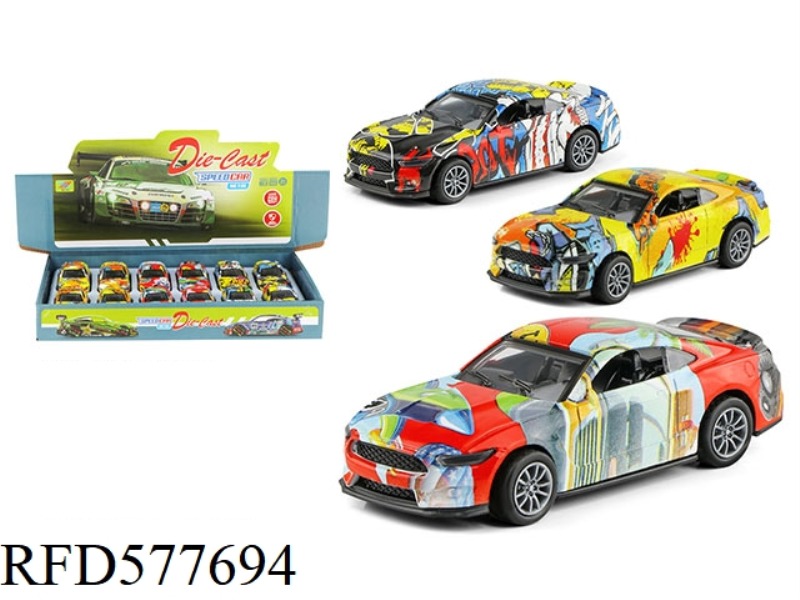 1:36 ALLOY CAR FORD SHELBY PULL-BACK (12 PIECES)