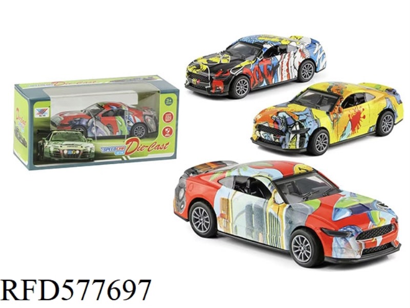 1:36 MUSTANG FORD ALLOY PULL-BACK MODEL (1 PACK)