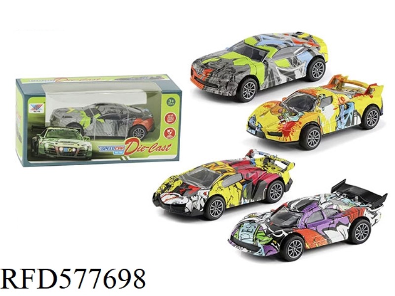 1:36 FOUR ALLOY PULL-BACK MODELS (1 PACK)