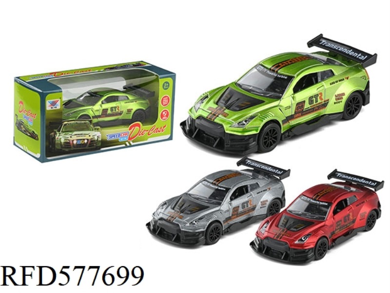 1:36 GTR RACING ALLOY PULL-BACK MODEL (1 PACK)