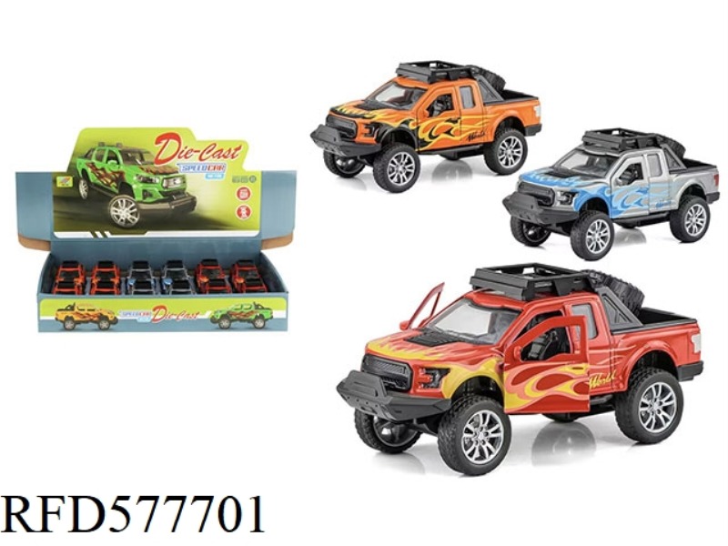 1:32 RAPTOR F150 ALLOY CAR PULL BACK DOOR (12 PIECES)