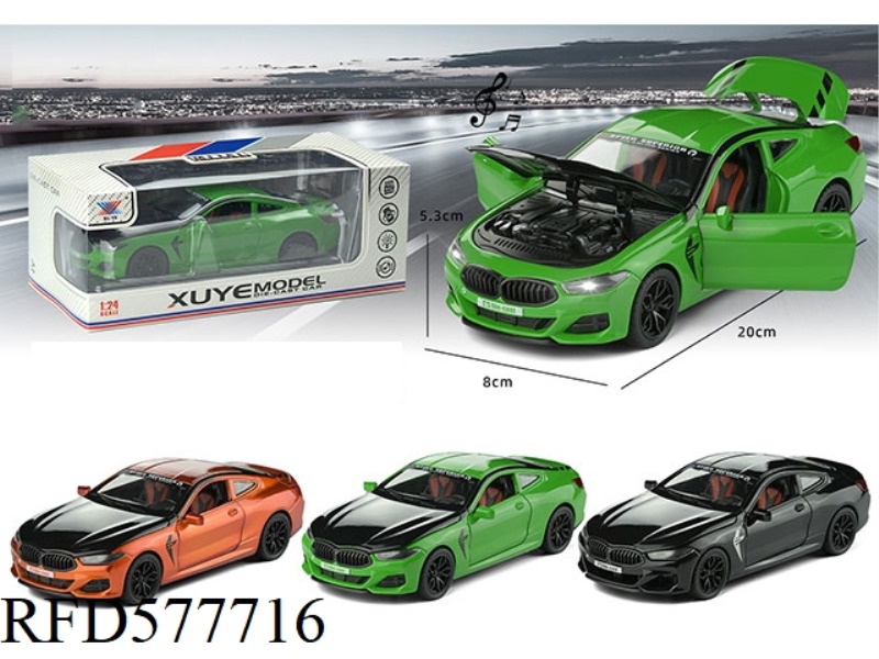 1:24 ALLOY MODEL BMW FOUR-DOOR PULL-BACK LIGHTING AND MUSIC (1 ONLY)