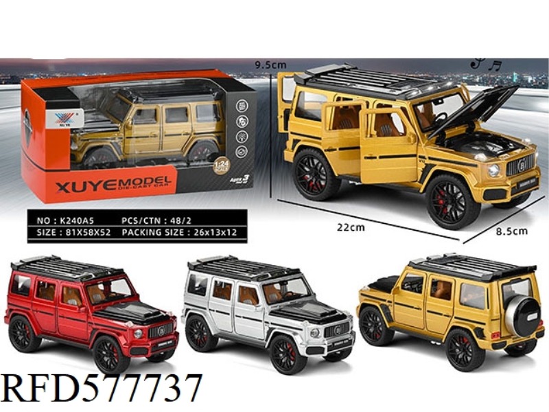 1:24 BABOS ALLOY MODEL PULL BACK 6 DOOR LIGHTING MUSIC (1 ONLY)