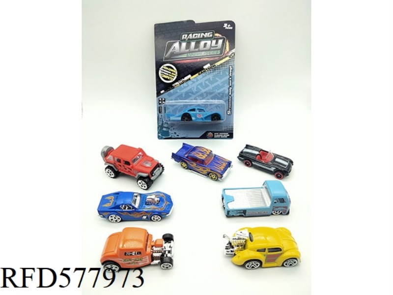 EIGHT ALLOY SLIDING CLASSIC CARS