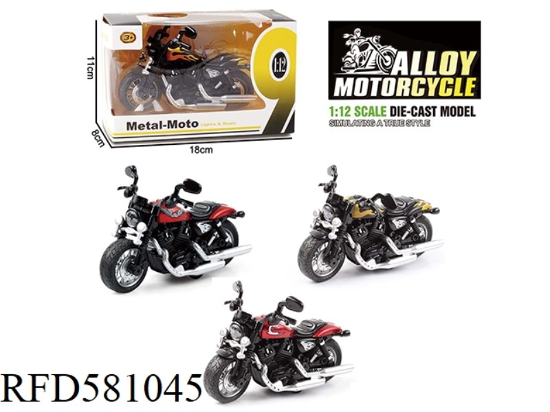 1:12 METAL MUSIC PULL-BACK HARLEY MOTORCYCLE