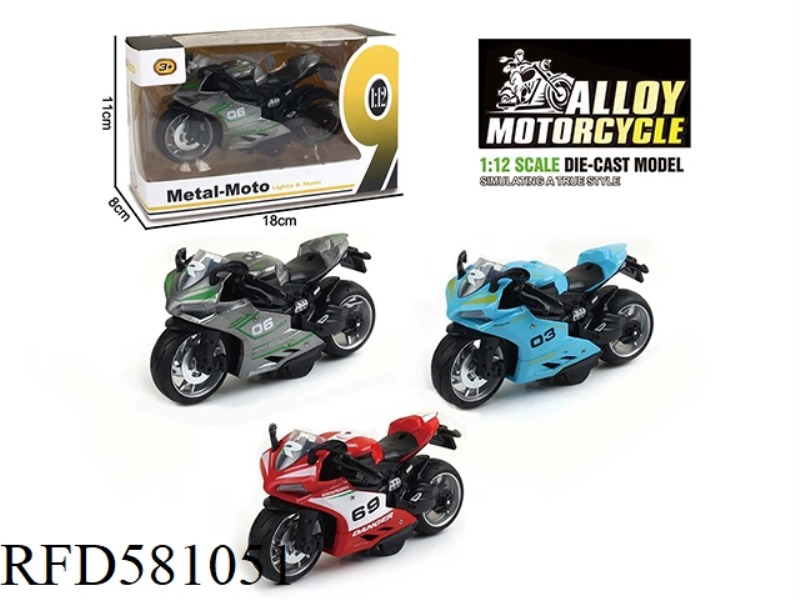 1:12 METAL MUSIC PULAI DUCATI MOTORCYCLE