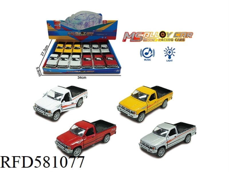 TOYOTA TAXI HEAD PICKUP ALLOY CAR 12PCS