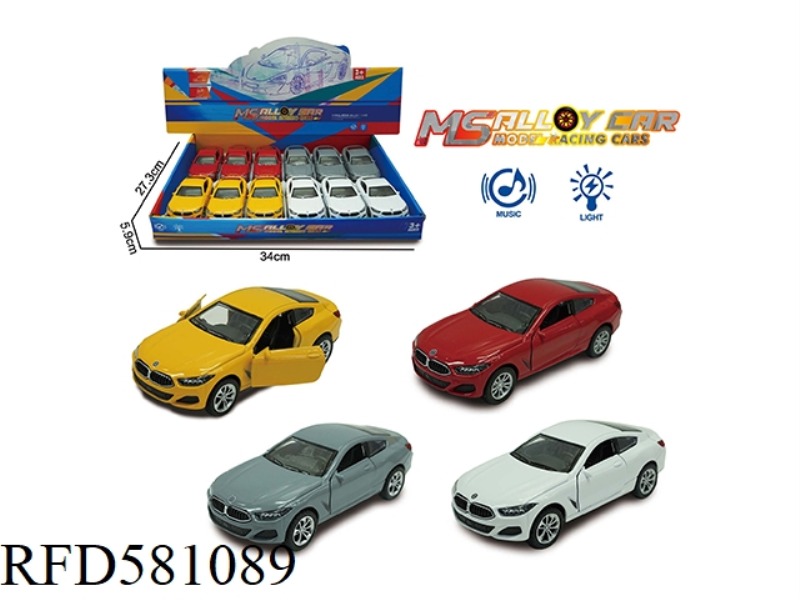BMW M8 ALLOY SPORTS CAR 12PCS