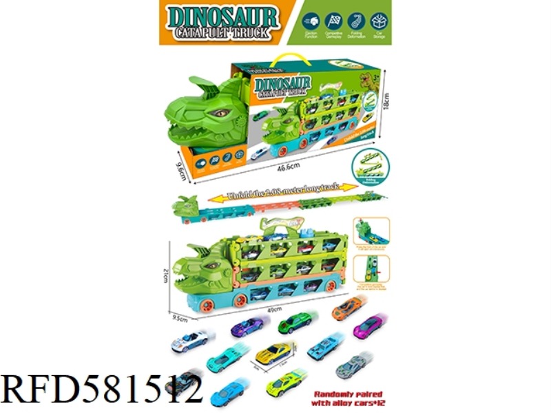 TYRANNOSAURUS REX IS EQUIPPED WITH 6 ALLOY CARS