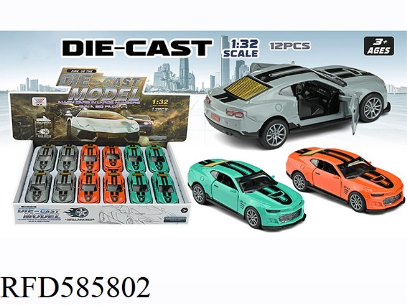 1:32 ALLOY CAR 2024 BUMBLEBEE PULL BACK TO OPEN THE DOOR (12 PACKS)