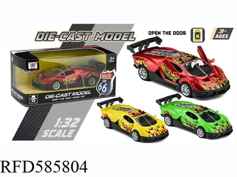 1:32 ALLOY CAR MODEL LAMBORGHINI PULL BACK (1 PACK)