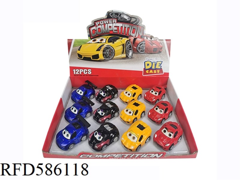 CAR STORY WARRIOR ALLOY CAR 12PCS