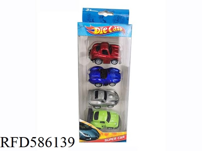 Q CARTOON WARRIOR ALLOY RACING CAR
