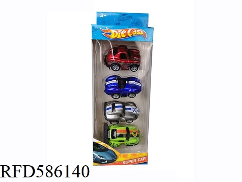 Q CARTOON WARRIOR ALLOY RACING CAR