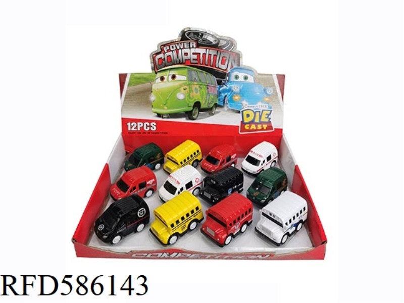 1:64 MERCEDES-BENZ SCHOOL BUS WARRIOR ALLOY CAR CHINESE VERSION SF POST SCHOOL BUS FIRE AMBULANCE PO