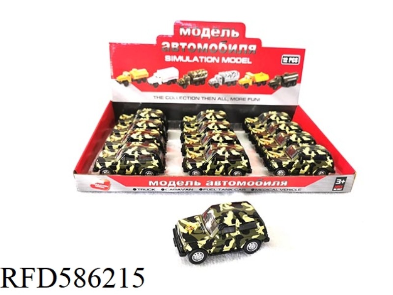 1:43 PULL BACK ALLOY JEEP 12PCS