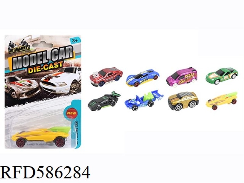 1:64 HOT WHEELS SINGLE SUCTION PLATE SLIDING ALLOY CAR