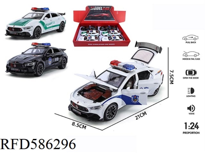1:24 BABOS 900 CHINESE POLICE CAR AND MIDDLE EAST POLICE CAR EDITION 6PCS